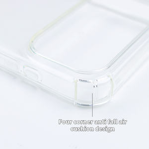 Custodia per telefono <span class=keywords><strong>trasparente</strong></span> Anti caduta per <span class=keywords><strong>iPhone</strong></span> 17 Air Clear Soft Tpu custodia per <span class=keywords><strong>iPhone</strong></span> 17 16 15 14 13 <span class=keywords><strong>12</strong></span> 11 Pro Max - Product Image 2