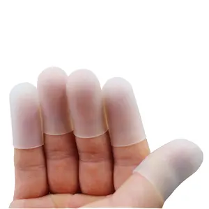 Kaynak fabrika toptan özel silikon kauçuk yüksük parmak İpuçları