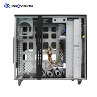 Station de travail d'apprentissage en profondeur à grande échelle prise en charge 4*5090 cartes Gpu 2 * ATX PSU tour refroidissement liquide boîtier de serveur GPU