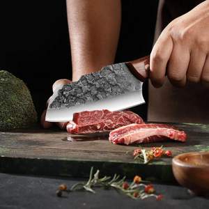 Vente en gros Ensemble de couteaux de boucher professionnels pour la cuisine Couperet <span class=keywords><strong>à</strong></span> désosser en acier au carbone - Product Image 4