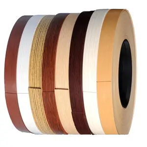 Desk Edging Decorative Door Mdf Melamine Edge Band Tape For 2mm Kitchen Cabinet Pvc Edging Strip