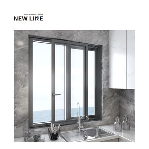 Lukliving Big View <span class=keywords><strong>Baie</strong></span> vitrée en aluminium insonorisée à double vitrage Design élégant avec d'excellentes caractéristiques d'insonorisation - Product Image 1
