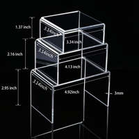Vente en gros d'usine de supports d'affichage acryliques clairs et solides personnalisés à forte forte publicité acrylique support acrylique présentoir