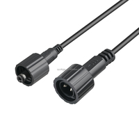 Connecteur Électrique Circulaire Étanche M15 en PVC et Cuivre, Courant Nominal 5A, Prise Mâle-Femelle pour Câblage d'Alimentation