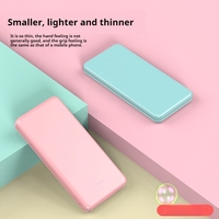 Vender bien Mini Power Bank 10000mAh Dual Usb Cargador portátil Ultra Slim Powerbanks para móvil con 2 puertos USB