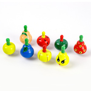 Autonomy Wooden Fruit Spinning Top <b>Mini</b> Educational Toy For Children 4-6 Years <b>Old</b> Rotation Craft - Product Image 5