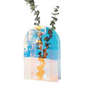 Vase de mariage en cristal irisé, verre arc-en-ciel, centres de table floraux originaux, décoration moderne et unique pour la maison, écologique - Grande Vente - Product Image 3