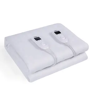 Colchón de cama de poliéster blanco plegable lavable a máquina de tamaño personalizado eléctrico debajo de la manta