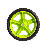 Roue en plastique de 6/7/8 pouces pour tondeuse à gazon, chariots de jardin, poussettes, poubelles