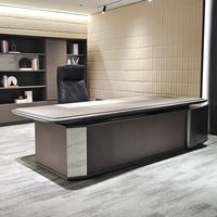 Mobilier de luxe moderne pour bureau de direction Bureau de chef de direction Bureau ergonomique durable en bois résistant à l'eau écologique Assembler une villa à domicile