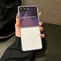 Étui Glitter Star Dust pour Samsung Galaxy Z Flip 5/6/7, Housse de protection pliable élégante, Design tendance INS