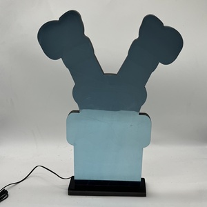Lampada da Tavolo Natalizia del Produttore, Babbo Natale nella Camino, Luce Notturna a Tema Natalizio con LED - Product Image 5