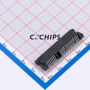 HDGCYLSY-SATA-110 Hard Drive Connector (SAS/SATA/M.2) SMD Connector SATA Female 22P Horizontal Mount - Product Image 2