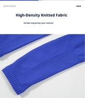Chaussettes de football professionnelles protège-jambes respirantes évacuant la transpiration haute élastique confortable longue conception Protection en polyester