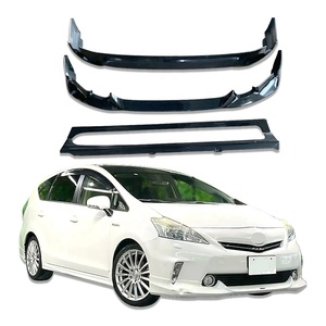 New 2012 for Prius Alpha ZVW41W Bumper Kit Front Lip Rear Lip Side Skirts ABS Plastic - Product Image 1