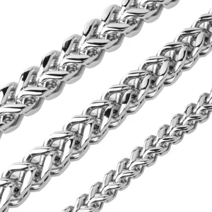 6/8/10MM catena da uomo personalizzata all'ingrosso colore argento uomini ragazzi in acciaio inox catena <span class=keywords><strong>Franco</strong></span> <span class=keywords><strong>gioielli</strong></span> collana - Product Image 4