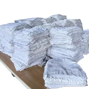 Grade A High cotton percentage 5KG 10KG 20KG 25KG 50LB White small cotton towel terry rags