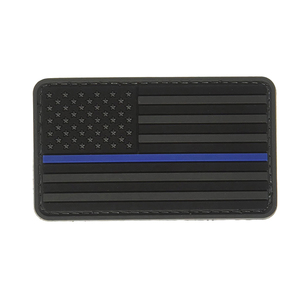 PVCパッチ製造機 カスタムロゴ 薄い青線 米国 アメリカ国旗 ラバーPVCパッチ - Product Image 3