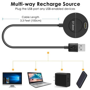 สายชาร์จสำหรับ <span class=keywords><strong>Garmin</strong></span> Vivoactive 3,ที่ชาร์จ USB <span class=keywords><strong>4S</strong></span> 935 945 245 <span class=keywords><strong>Fenix</strong></span> 5S 5 5X Plus 6 6S 6X Pro 7S 7X ฝาครอบปลั๊ก - Product Image 2