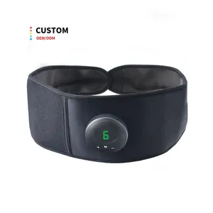 2024 Portable Built-in Battery Vibrating Massage Belt For Waist Abdominal Therapy Waist Massager For Body Slimming