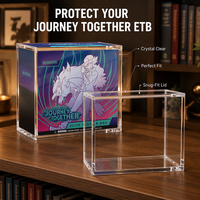 Mingyi Acrylic ETB Display <strong>Case</strong> for Trading Card Games UV Coated Portable Lightweight Eco-Friendly for TCG Storage <strong>Box</strong>
