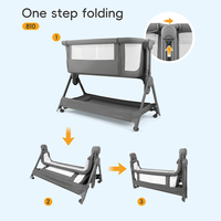 Lit Pliant Portable de Haute Qualité pour Nouveau-Né, Berceau pour Bébé, Ensemble de Literie pour Lit de Bébé