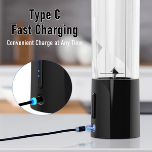 450ML Waterproof Magnetic Charging Electric Protein <strong>Shaker</strong> Bottle USB Power Portable Personal Blender 6 Blades Car RV Kitchen - Product Image 5