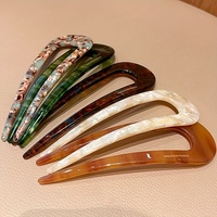 En gros Vintage En Forme De U Épingle À Cheveux Acide Acétique Cheveux Fourchette Barrettes Chignon Chignon Cheveux Bâton Chapeaux Accessoires De Cheveux