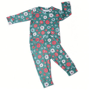 Ensemble de pyjama en coton pour enfants, personnalisable en usine, 3-7 jours, vêtements pour tout-petits, ensemble de vêtements pour filles à manches longues - Product Image 5