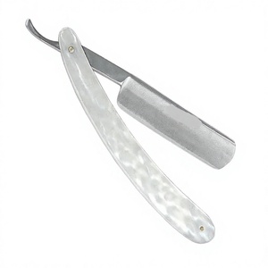 Maclura Profesional Navaja de Afeitar de Una Sola Hoja para Cara y Cuerpo, Diseño de Seguridad de Corte Abierto, Acero Inoxidable, Madera y Plástico - Product Image 5