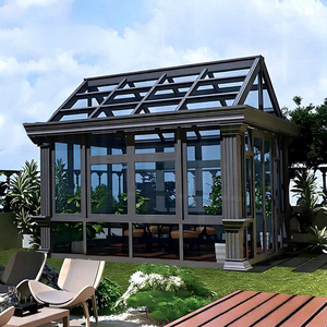 Panneaux de toit inclinés portables en verre trempé modernes pour villa, entrepôt, <span class=keywords><strong>solarium</strong></span> extérieur, patio, jardin, véranda - Product Image 1