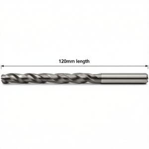 Broca Helicoidal Cilíndrica Fervi de 120 mm de Longitud para Perforación de Metal - Product Image 2