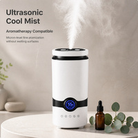 Humidificateur ultrasonique intelligent OEM 4L, écran tactile électrique, faible bruit, portable, pour la maison, l'hôtel, avec contrôle de l'humidité