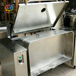 Poêle inclinable pour la cuisine française : Coq au <span class=keywords><strong>vin</strong></span> + Ratatouille + Risotto, fond de 12 mm, poêle inclinable manuelle pour cantine scolaire, hôpital - Product Image 5