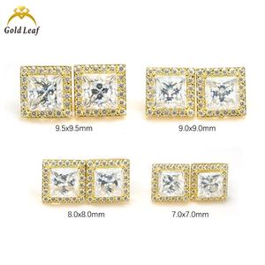 Boucles d'oreilles de fiançailles en argent sterling 925 avec diamant rond brillant de 1 carat et 0,5 carat cultivé en laboratoire, certifié IGI, Goldleaf Custom - Product Image 6