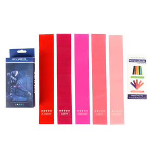 Venta al por mayor banda de resistencia conjunto de 5 para mujeres <span class=keywords><strong>y</strong></span> hombres, bandas elásticas para ejercicio, terapia física, <span class=keywords><strong>brazos</strong></span>, <span class=keywords><strong>piernas</strong></span>, entrenamiento, estiramiento - Product Image 3