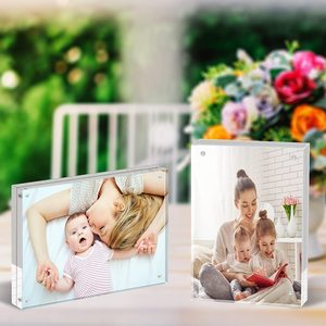 Factory Custom 4x4 4x6Inch Clear Acrylic Desktop <b>Photo</b> <b>Frame</b> <b>Double</b> Sided Acrylic Picture <b>Frame</b> - Product Image 3