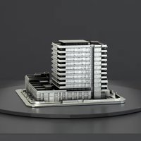 Modèle de bâtiment personnalisé Feng Shui Memento en métal moulé pour la décoration intérieure