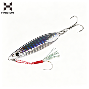 HASIDA – Ensemble de leurres artificiels en métal (jigs et crankbaits) <span class=keywords><strong>pour</strong></span> la pêche en mer à longue portée – Idéal <span class=keywords><strong>pour</strong></span> le bar, le wahoo et le blackfish - Product Image 1