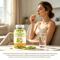 Capsules d'extrait de Caralluma Fimbriata en marque privée OEM, 60 unités, avec complément alimentaire au thé vert