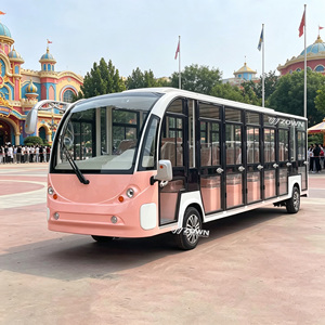 Autobús eléctrico panorámico grande de 17 plazas con ventanas anchas para una experiencia de viaje inmersiva - Product Image 1