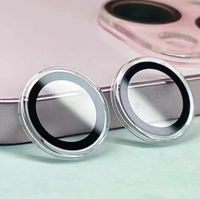 2025 nouveau protecteur d'objectif d'écran en verre à motif CD transparent pour iphone 12 13 Mini 15 16 Pro Max protecteur d'objectif de caméra