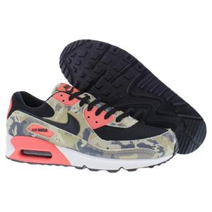 Zapatos Unisex Nike Air Max 90 Premium Color Caqui Claro, Negro y Magic Ember, Estilo Deportivo - Product Image 4