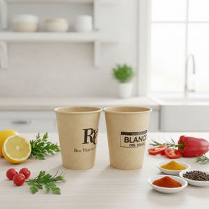 แก้วกระดาษสำหรับกาแฟร้อน ชานมไข่มุก ขนาด 12 ออนซ์ แบบใช้ครั้งเดียว ย่อยสลายได้ ทนทาน พร้อมฝาปิดเข้าชุด - Product Image 4