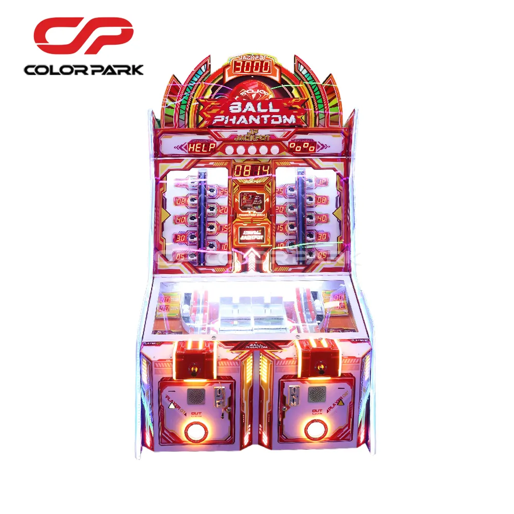 Colorido Parque entretenimiento interior diversión juegos pinball máquinas lotería Arcade máquina pinball billete juego