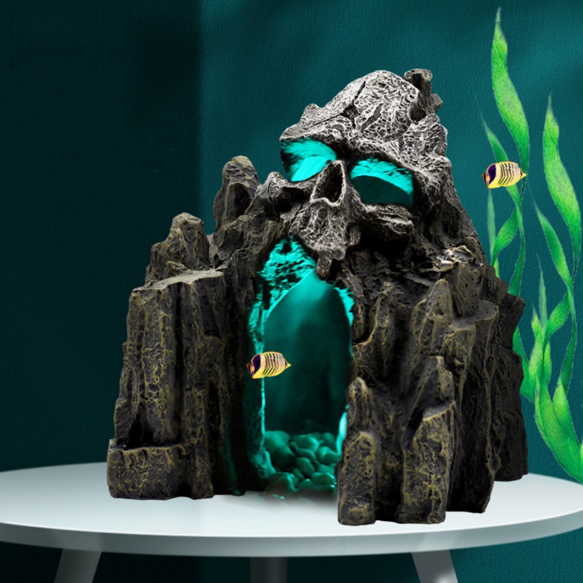 fish tank accessories skull OMEM Decorations Bull Long Lasting Aquarium Ornaments : Pet Supplies and promises to bring a unique feel to your underwater aesthetic once you find a home for it in your aquarium Restokki Aquarium Skull Head Decoration