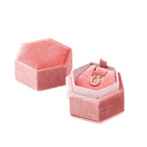 Estuche de Terciopelo para Joyería, con Bolsa de Regalo para Anillos, Caja de Embalaje para Joyería de Aretes Azules - Product Image 1