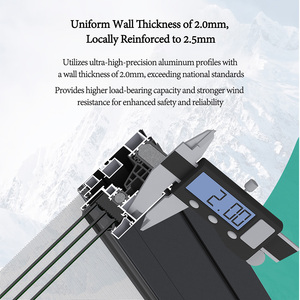 Hiện đại 95B tuôn ra đôi vào trong cửa sổ mở kính cường lực khung hợp kim nhôm Màn hình thép không gỉ cho biệt thự khách sạn cố định - Product Image 3