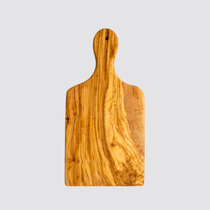 Tabla de cortar de madera de olivo mediana, tabla de cortar hecha a mano para cocinar y servir en la cocina - Product Image 1