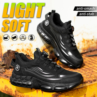Chaussures de sécurité respirantes noires OEM 2026 pour femmes/hommes, chaussures de sport d'hiver, embout en acier résistant aux chocs, maille daim/ Fourrure